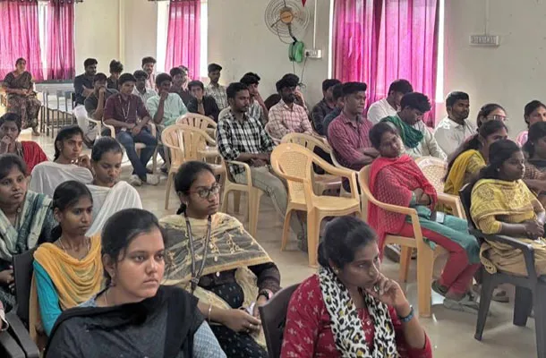 Physiotherapy students attending classroom session at Cheran College